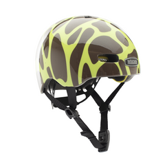 Nutcase Giraffic Park Gloss Baby Nutty Infant helmet with industry leading safety feature MIPS, protective Crumple Zone EPS foam, Lightweight polycarbonate outer shell, Magnetic closure for one handed snap and go buckle, Simple dial adjustable fit system for individualized fit and comfort, and certified