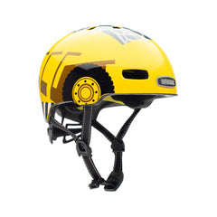Nutcase Dig Me Gloss Little Nutty Kids Youth Toddler helmet with industry leading safety feature MIPS, protective Crumple Zone EPS foam, reflective print, Magnetic closure for one handed snap and go buckle, Simple dial adjustable fit system for individualized fit and comfort, certified, and removable visor.