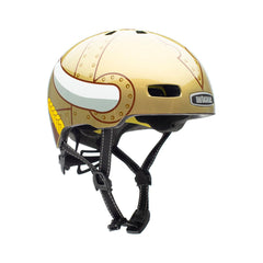 Nutcase Vikki King Gloss Little Nutty Kids Youth Toddler helmet with industry leading safety feature MIPS, protective Crumple Zone EPS foam, reflective print, Magnetic closure for one handed snap and go buckle, Simple dial adjustable fit system for individualized fit and comfort, certified, and removable visor.