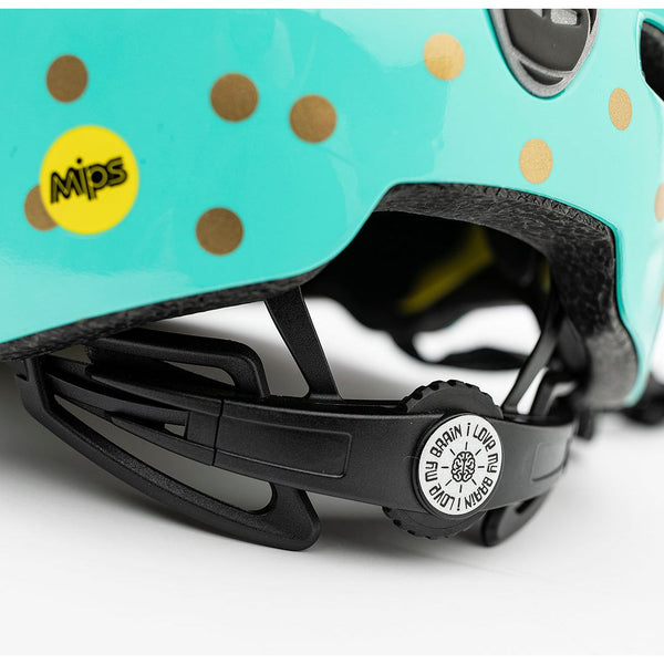 Little Nutty Sock Hop Nutcase Casque enfant vélo coloré à pois