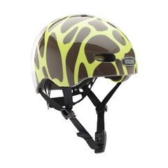 Nutcase Giraffic Park Gloss Baby Nutty Infant helmet with industry leading safety feature MIPS, protective Crumple Zone EPS foam, Lightweight polycarbonate outer shell, Magnetic closure for one handed snap and go buckle, Simple dial adjustable fit system for individualized fit and comfort, and certified